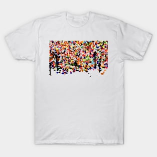 An Abstract Rainbow of Colors Mug, Mask, Pin T-Shirt